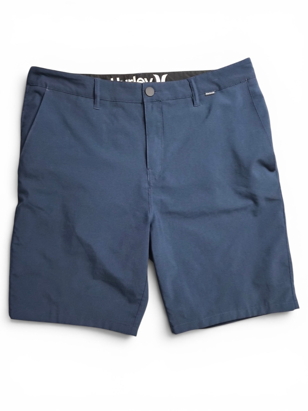 Hurley Hybrid Walk Shorts Men 34 Navy Blue Performance Golf Casual Travel Summer